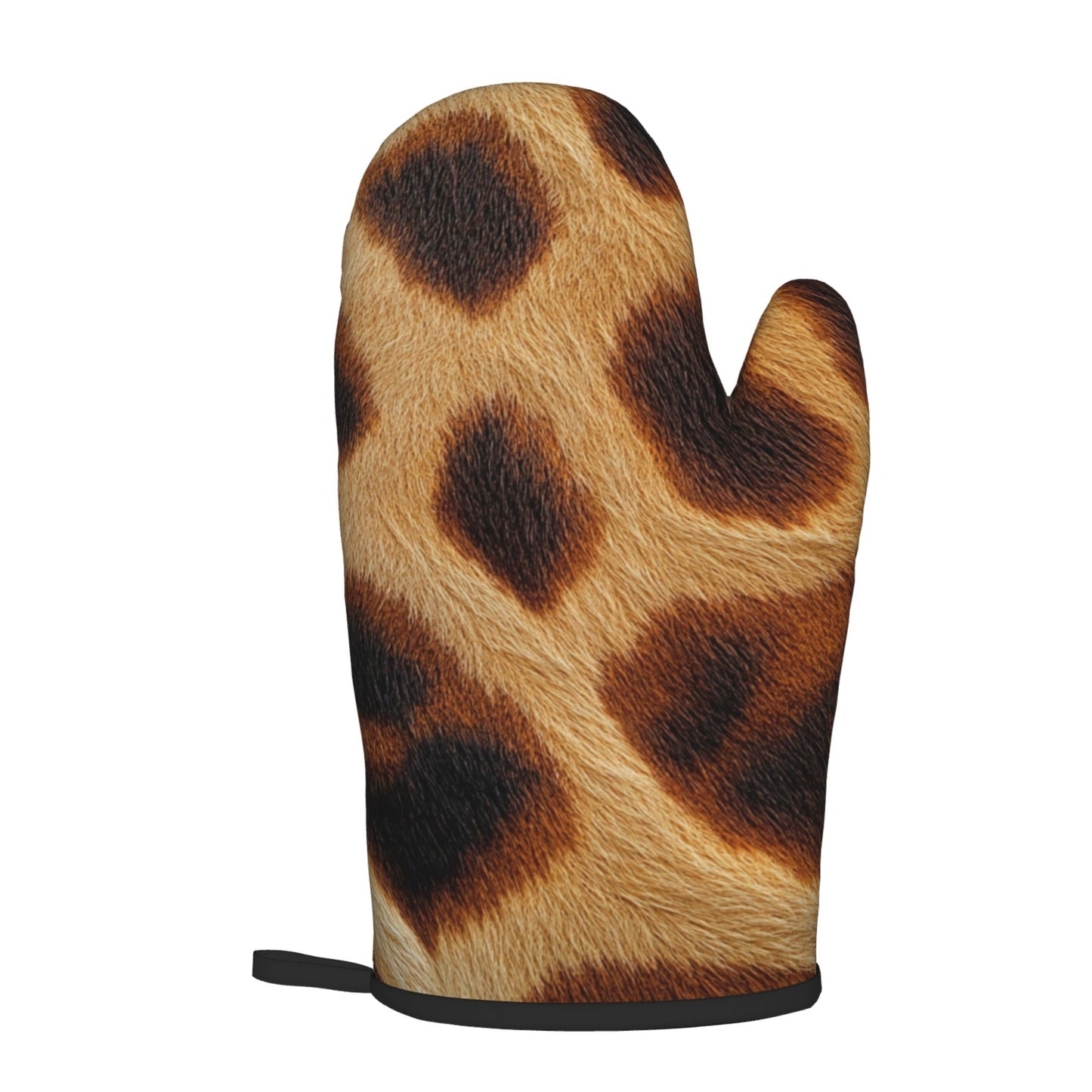 Wild Leopard Print Kitchen Baking Set (Oven Mitt + Pot Holder), Fashionable Protective Combo