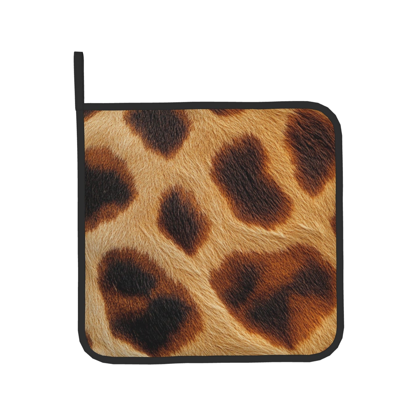 Wild Leopard Print Kitchen Baking Set (Oven Mitt + Pot Holder), Fashionable Protective Combo